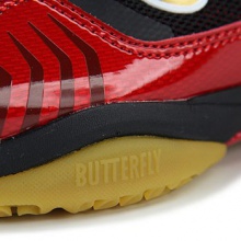 蝴蝶BUTTERFLY 專業(yè)運動球鞋 LEZOLINE-1 0102 紅黑戰(zhàn)靴
