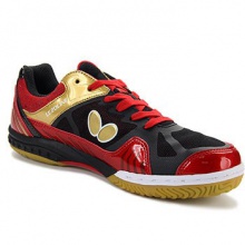 蝴蝶BUTTERFLY 專業(yè)運動球鞋 LEZOLINE-1 0102 紅黑戰(zhàn)靴