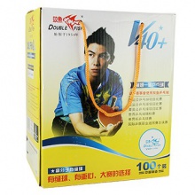 雙魚DOUBLEFISH  新材料ABSV40+展翅一星乒乓球  100個裝