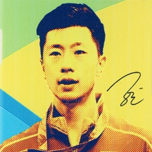 紅雙喜DHS 里約大滿貫蘋果手機殼  馬龍丁寧圖案