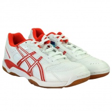 亞瑟士ASICS 專業(yè)乒乓球運動鞋 B000D-0124 經(jīng)典白紅
