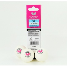 蝴蝶BUTTERFLY 新材料A40+有縫三星乒乓球 3只裝 THREE-STAR BALL A40+ (95770)