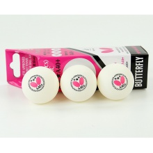 蝴蝶BUTTERFLY 新材料A40+有縫三星乒乓球 3只裝 THREE-STAR BALL A40+ (95770)