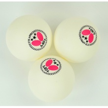 蝴蝶BUTTERFLY 新材料A40+有縫三星乒乓球 3只裝 THREE-STAR BALL A40+ (95770)