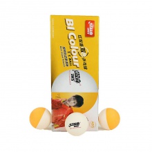 紅雙喜DHS 新款40+雙色乒乓球（黃白色）雙色球10粒裝