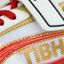 挺拔Tibhar 01920 白/紅 專業(yè)兒童乒乓球運動鞋