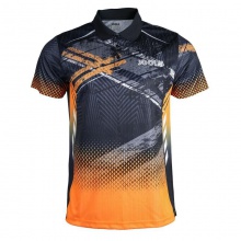 優(yōu)拉JOOLA 夏之冰 0201 運(yùn)動(dòng)T恤 乒乓球服 黑橙色