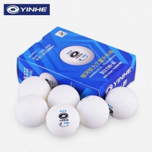 銀河Yinhe 鉅力三星 新材料藍(lán)三星有縫乒乓球 6粒裝