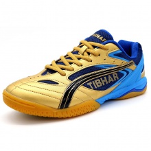 挺拔Tibhar 專業(yè)乒乓球運(yùn)動(dòng)鞋 飛虹 藍(lán)金色