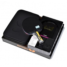 蝴蝶Butterfly 孔令輝經(jīng)典款 明星系列禮盒版蝴蝶乒乓球成品拍【送蝴蝶三星球 3個裝】