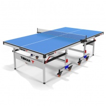 挺拔Tibhar 阿姆斯特丹 整體輪式乒乓球臺球桌 國際乒聯(lián)認(rèn)證比賽用臺