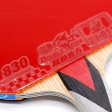 雙魚(yú)Doublefish 4A+ 乒乓球成品拍 雙面反膠 七層純木結(jié)構(gòu)