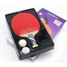 雙魚Doublefish 5A+ 乒乓球成品拍 雙面反膠 5+2內(nèi)置結(jié)構(gòu)