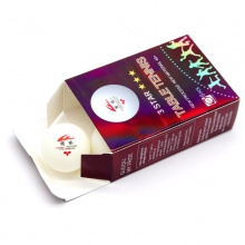 國(guó)球guoqiu 新材料40+有縫三星乒乓球比賽用球 白色 6個(gè)裝