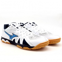 美津濃Mizuno 81GA211027 專(zhuān)業(yè)乒乓球鞋 白藍(lán)色 WAVE MEDAL RISE