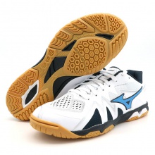 美津濃Mizuno 81GA211027 專(zhuān)業(yè)乒乓球鞋 白藍(lán)色 WAVE MEDAL RISE