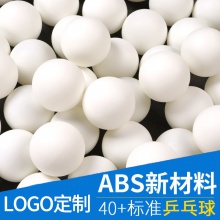 【定制】俱樂部定制新材料40+乒乓球訓(xùn)練球 可設(shè)計LOGO 白色