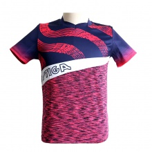 斯帝卡Stiga CA-0543 運(yùn)動(dòng)T恤 乒乓球比賽服 玫紅/藏青色