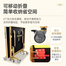 雙魚Doublefish 266 專業(yè)乒乓球桌 可折疊移動式 乒乓球臺 黑色臺面