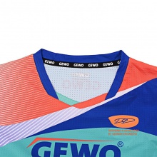 杰沃GEWO FN08 炫彩 捷沃專業(yè)乒乓球服運動T恤 印花比賽服  馬卡龍色