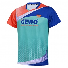 杰沃GEWO FN08 炫彩 捷沃專業(yè)乒乓球服運動T恤 印花比賽服  馬卡龍色