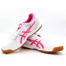 亞瑟士Asics 輕快王 1073A056-101 專業(yè)乒乓球鞋 白粉色