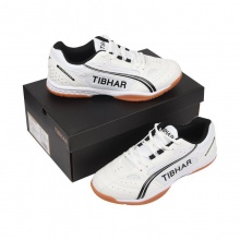 挺拔Tibhar 01922 飛舞 專業(yè)乒乓球運(yùn)動鞋 白黑色