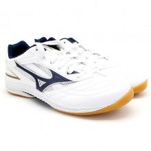 美津濃Mizuno 81GA220514 9代 專業(yè)乒乓球運(yùn)動(dòng)鞋 白/藏藍(lán)色