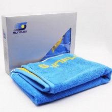 德國陽光Sunflex 運動毛巾汗巾乒乓球羽毛球運動擦臉擦汗毛巾純棉 藍黃