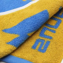 德國陽光Sunflex 運動毛巾汗巾乒乓球羽毛球運動擦臉擦汗毛巾純棉 藍黃