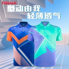 挺拔TIBHAR 致勝2.0 01101乒乓球服夏季透氣T恤短袖乒乓球運(yùn)動(dòng)服訓(xùn)練服