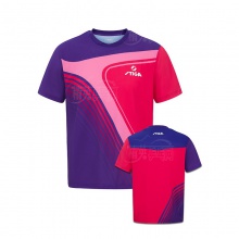 斯帝卡Stiga CA-131A 拼色印花款 運(yùn)動(dòng)T恤吸濕排汗速干透氣乒乓球衣比賽服 4色可選