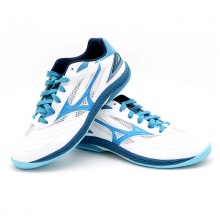 美津濃Mizuno 81GA220532 美津濃9代專(zhuān)業(yè)乒乓球鞋運(yùn)動(dòng)鞋 白/天藍(lán)色