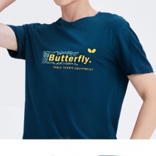 Butterfly蝴蝶乒乓球服BWH845純棉文化衫休閑圓領衫3色可選