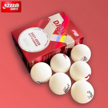紅雙喜DHS DJ40+新材料乒乓球 WTT系列賽事用球 大賽球 白色6個裝