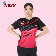 NEXY耐仕乒乓球服金牛座專業(yè)運動短袖T恤清涼透氣速干面料雙色可選