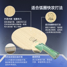 STIGA斯帝卡乒乓球拍底板斯蒂卡奧拉混碳系列乒乓底板5+2內(nèi)置綠芳碳賽博板面 
