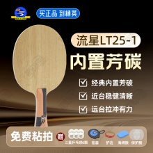 METEOR流星LT25-1乒乓球底板5+2內(nèi)置芳碳弧圈快攻乒乓球拍底板