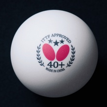 蝴蝶BUTTERFLY 新材料40+ 三星乒乓球 2015世乒賽官方指定用球 白色 三顆裝