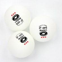 銀河YINHE  新材料無縫乒乓球 鉑力三星（紅）S40+ 6只裝 白色