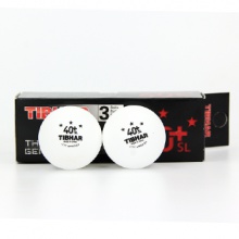 挺拔TIBHAR  新材料40+無縫乒乓球  三星   三只裝