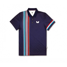 蝴蝶BUTTERFLY   BWH-269-0520  新款深藍(lán)色運(yùn)動(dòng)短袖